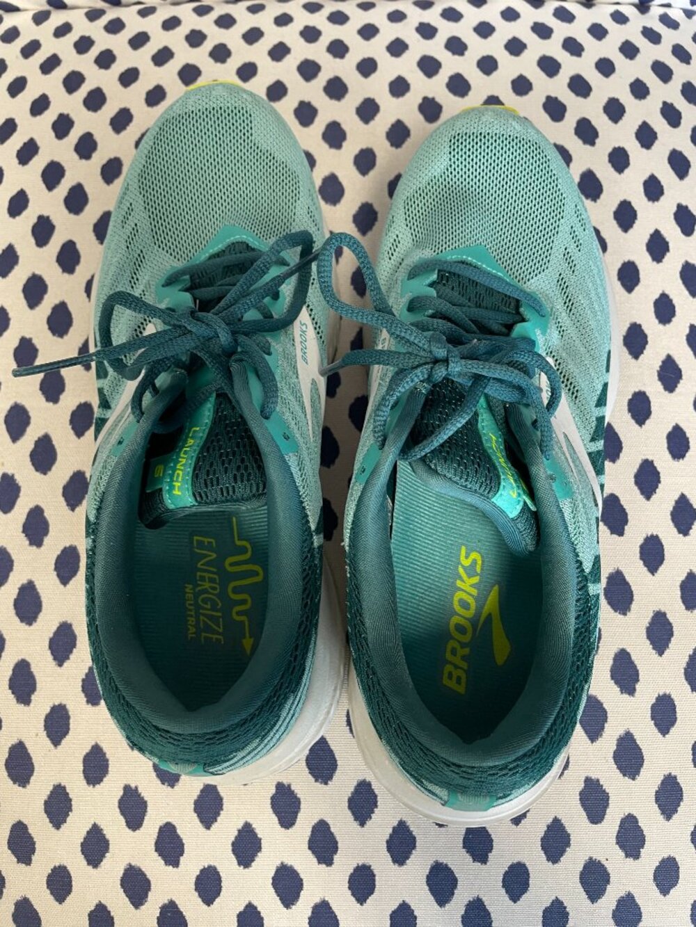Brooks Launch 6 Green Shoes Size 8 - Picture 4 of 8